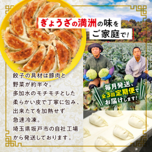 【毎月定期便】「ぎょうざの満洲」生餃子＆食べ比べ2種＆ラーメンセット全3回_餃子 ラーメン ぎょうざ セット 生餃子 冷凍 ぎょうざの満州 食べ比べ 自家製 人気 おすすめ 送料無料 お取り寄せ 便利 簡単調理 定期便_【配送不可地域：離島】【4056655】