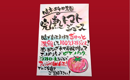 トマトジュース 日高市産トマト100%使用！トマトジュース3本セット とまと トマト 野菜 ジュース セット 完熟 濃縮 濃厚 日高市 埼玉県