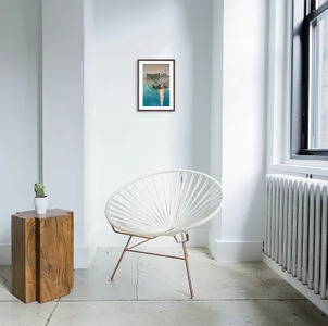 川瀬巴水 日本画 版画 絵画 名画 西伊豆木負 (にしいずきしょう） 　M　【11246-0295】