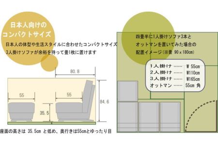 Base Sofa classicオットマン布張(Aランク) | 埼玉県三芳町 | ふるさと