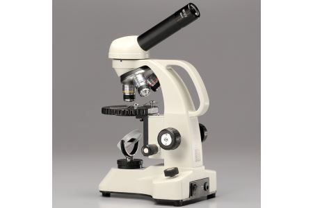【総合倍率40倍～640倍】メイジテクノ 教育・実習用生物顕微鏡 専用アルミケース付 (スライドガラス・カバーガラス各100枚付)  教育 小学生 中学生 高校生 プレパラート 理科 理科室 FAA-201