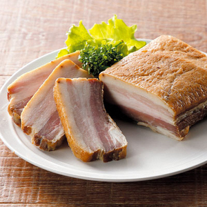 【定期便】子供に食べさせたい無添加ベーコン＆ハム＆パンチェッタ吊焼きB　全３回