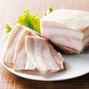 【定期便】子供に食べさせたい無添加ベーコン＆ハム＆パンチェッタ吊焼きB　全３回