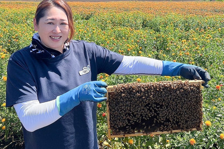滑川町産完熟生はちみつ 百花蜜（非加熱蜂蜜）130g×1個