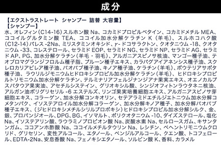 Diane ダイアン パーフェクトビューティー エクストラストレート シャンプー 詰替 大容量 3点セット