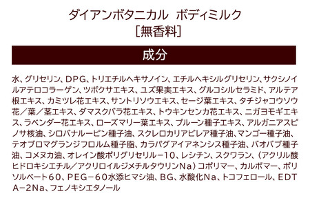 Diane ダイアンボタニカル ボディミルク  [無香料] 500mL×3