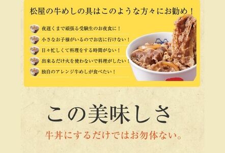 【3ヵ月定期便】牛丼 松屋 牛めしの具 10個 冷凍 セット
