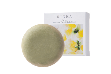 洗顔石鹸 固形 ユズ オーガニック フェイス＆ボディソープ 90g 1個 RINKA [ABCオーガニック 埼玉県 小川町 297]