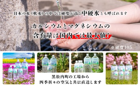黒松内銘水 水彩の森 500ml×48本（2箱）北海道 ミネラルウォーター