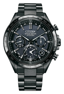 CITIZEN 光発電 エコドライブGPS衛星電波 メンズ 時計アテッサ CC4055-65E