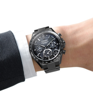 CITIZEN 光発電 エコドライブGPS衛星電波 メンズ 時計アテッサ CC4055-65E
