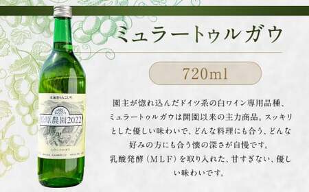 白ワイン ミュラー・トゥルガウ 2本セット 720ml×2本 合計1.44L