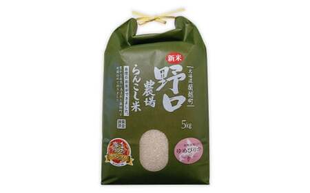 〈令和7年産〉 らんこし米 (ゆめぴりか) 5kg (野口農場)