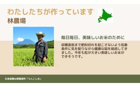 ＜令和6年度新米＞ らんこし米 (ゆめぴりか) 5kg (林農場)【2024年10月下旬発送開始】