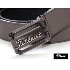 タイトリスト　ツアーバックルベルト　チャコール　紳士用【TAABT231】【1416082】
