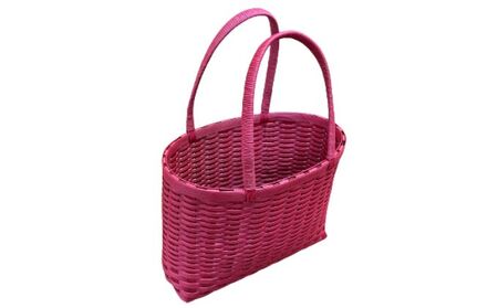 バック エコ クラフトテープ ハンドメイド 暖色 3点セット トートバック 色違い 手作業 お出掛け 買い物 普段使い おしゃれ 小物 ファッション小物 赤 ピンク グレー