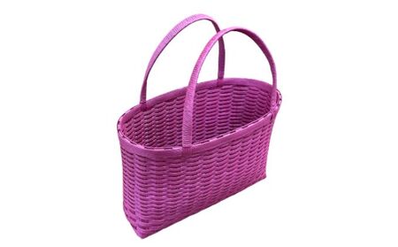 バック エコ クラフトテープ ハンドメイド 暖色 3点セット トートバック 色違い 手作業 お出掛け 買い物 普段使い おしゃれ 小物 ファッション小物 赤 ピンク グレー