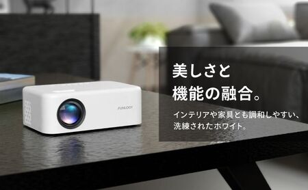 FUNLOGY Projector / プロジェクター　コンパクト 軽量 小型 プロジェクター ゲーム 映画