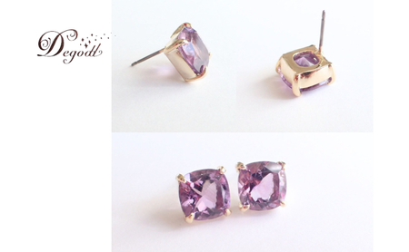 Degodd デゴッド　ＣANDYピアス　アメジスト  　天然石ピアス ピアス　天然石アクセサリー　アクセサリー　レディースアクセサリー　ジュエリー　ニッケルフリー　おしゃれ　ギフト　プレゼント