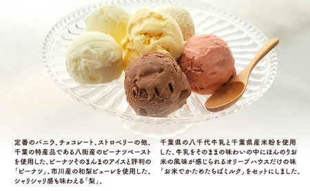 オリーブハウスのおすすめアイスセット（6種6個）/アイス/スイーツ/ひんやり/冷たい/デザート/食後/おやつ/お菓子/濃厚/