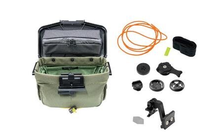 [レックマウントプラス] ライドオンバッグ(オリーブ)+ブロンプトン専用ベースマウント【R+Bag-OLIVE-BROMPTON】「Ride On Bag とベースマウント(R+B-BROMPTON)のセット品」