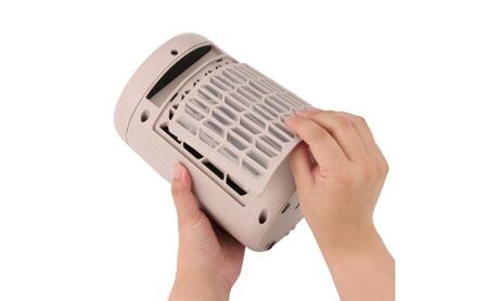 ホームコーディ コンパクトセラミックファンヒーター グレージュ イオンリテール 家電