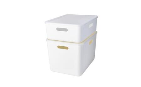 ホームコーディ　やわらか収納ボックスレギュラー深型　グレー　2個入 イオンリテール 家具