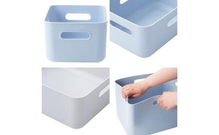 ホームコーディ　やわらか収納ボックスハーフ　浅型　ホワイト　2個入 イオンリテール 家具