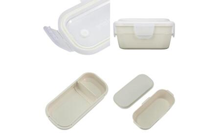 ホームコーディ　ふんわり盛れるシンプルランチボックス2段　ブルーグリーン イオンリテール 日用品