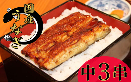国産うなぎ 中3串 うなぎ