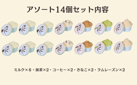 無添加ジェラート すっぴんミルク 5種 アソート 14個 ミルク 抹茶 コーヒー きなこ ラムレーズン  ジェラート アイス アイスクリーム シャーベット 無添加              