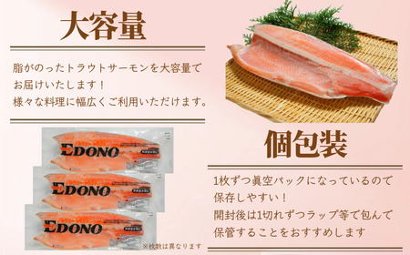 【 スピード配送 】 トラウトサーモン 約3kg 真空パック入り サーモン