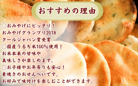 3種 アソートセット かんたん 手焼きせんべい の 素 10枚 5袋入（プレーン×６、あおさ×２、ごま×２） 詰め合わせ セット