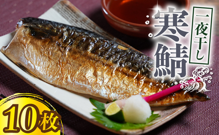 寒鯖 一夜干し 10枚 鯖