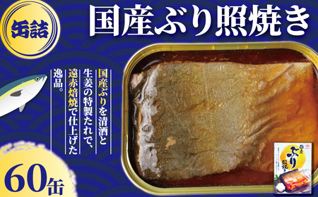 国産ぶり照り焼き 60缶 缶詰