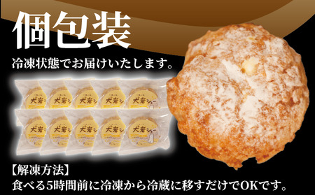 シュークリーム 10個 カスタードクリーム