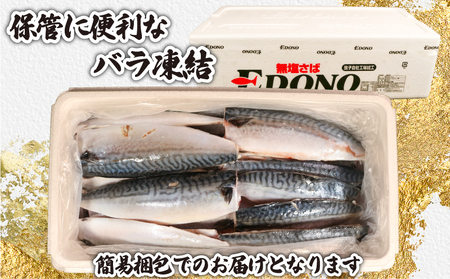 【 スピード配送 】 訳あり 無塩さば 5kg 鯖