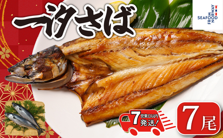 【 スピード配送 】 一汐さば 7尾 さば 鯖