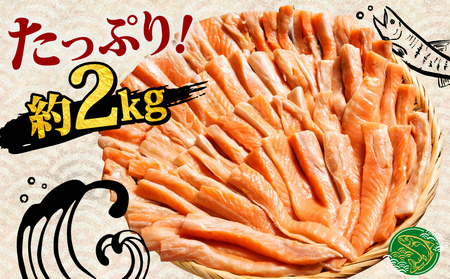 【2026年1月以降発送】便利な サーモン ハラス 2kg