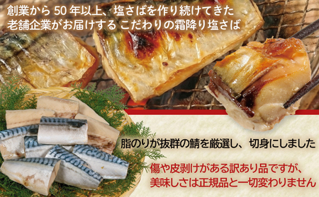 訳あり 霜降り塩サバ 約1kg 【 鯖 】 カネジョウ大崎