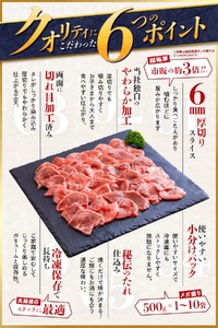 たれ仕込みやわらか豚タン　1kg