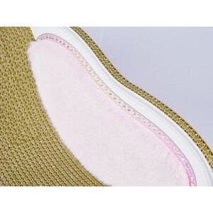 猫のおしゃれ爪とぎソファー「カリカリーナ Luce」ペールピンク　グランデサイズ【1370907】