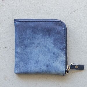 ジビエレザーL字ハーフ財布【藍染】【1489424】