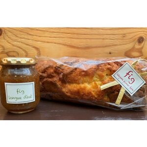 いちじく農園の手作りパウンドケーキ(500g)＆ジャム(150g)セット【1486762】