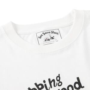 【Sea Sauna Shackオリジナル】薪割りロングTシャツ ホワイト XLサイズ【1668859】