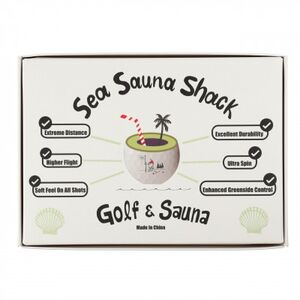 【Sea Sauna Shackオリジナル】ロゴ ゴルフボール ホワイト【1668829】
