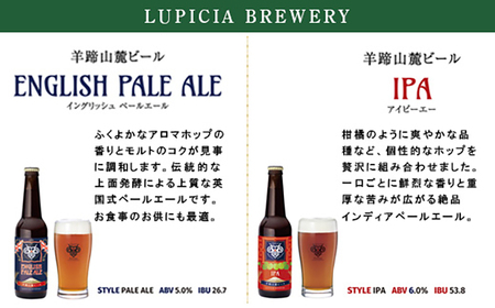 【お茶専門店ルピシアがプロデュース】羊蹄山麓ビール3種6本セット　イングリッシュペールエール、ニセコワーズ、IPA【06122】