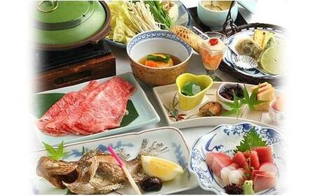 創業明治30年より100年以上にわたる伝統の味わいとおもてなし「宝家」のペア御食事券＜宝家季節のコース＞ 7,000円