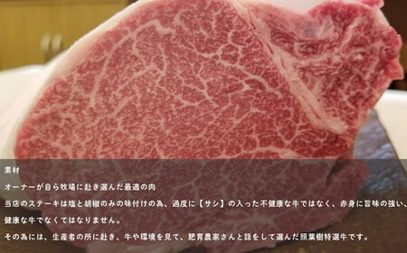 かずさ炭焼ステーキ【照葉樹】　《三田牛・さんだぎゅう》赤身ステーキ　プレミアムコース　ペアお食事券