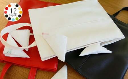 PVCレザーポリ袋ストッカー「POLYSH」（ホワイト） No.232-01